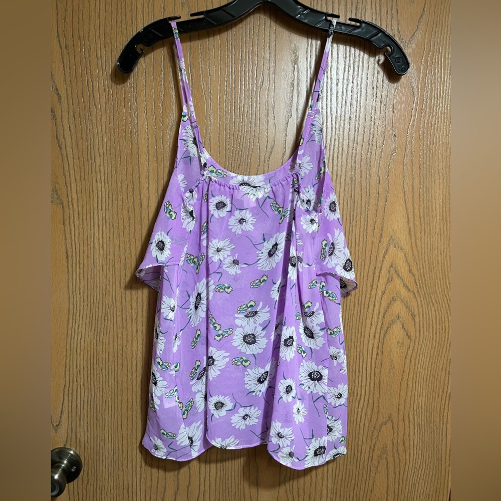 Soieblu Lavender Floral Camisole - Picture 2 of 6